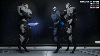 Alien Gangbang and Growth Animation