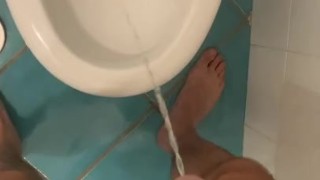 Piss in toilet