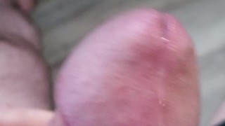 Closeup cock stroking