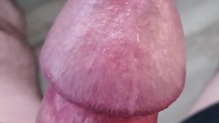 Closeup cock stroking