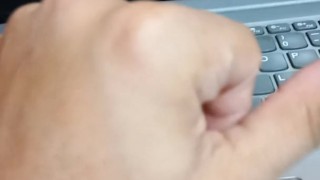 (Voice-over) a beauty male Hand to you