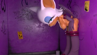Rouge glory hole fun (with sound!)