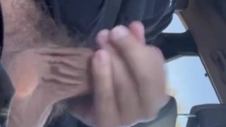 playing with my BWC in the car outside waiting 