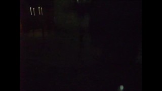 totally naked in the street and stairs