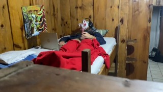 Risky Masturbation in Dormroom Interrupted by Light Outages