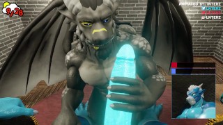Nighdruth/Interz Blowjob Muscle Growth Hyper Animation