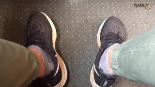 MALE BARE-FEET - PUBLIC TRANSPORT EDITION - BUS - TRAIN - PUBLIC FOOT FETISH