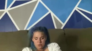 Milf masturbates in new skirt