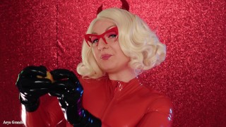 Mukbang ASMR Eating Chewing FOOD FETISH Latex blonde in braces close up video mouth