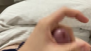 21歳大学生ひとりエッチで精液が飛んじゃった