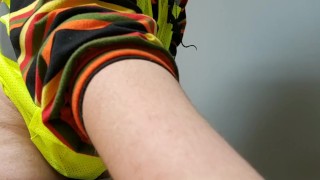 Harvey Briar FTM Trans Man shows off his cock growth real quick