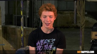 Bound twink Avery Munroe dominated by daddy Sebastian Kane