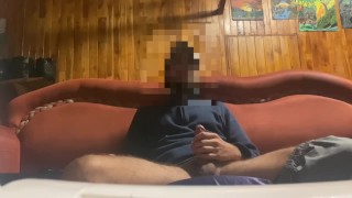 90s nostalgic jerkoff with huge cumshot