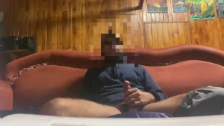 90s nostalgic jerkoff with huge cumshot