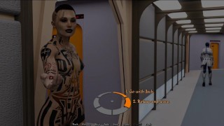 SEXVERSE Gameplay #04 Mirada Is Pregnant With A Black Baby!(NTR/Mass Effect)