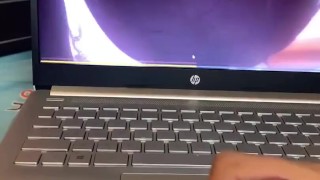Boy watching hentai masturbate | Hentai 