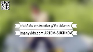 Walking and fucking my puppy in nature -ARTEM SUCHKOV