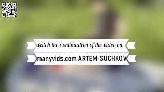 Walking and fucking my puppy in nature -ARTEM SUCHKOV