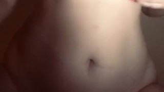 Horny brunette is desperate for something in her mouth