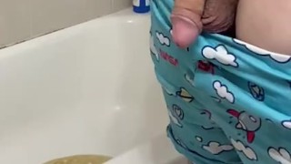 Slow motion soft dad cock