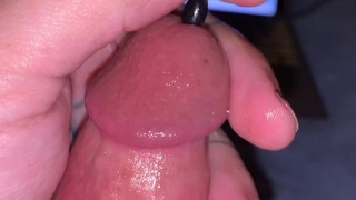 Pup Major | sounding my cock for the first time