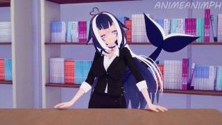 Vtuber Shylily Fucks for a Job Promotion... Lots of Creampies - Anime Hentai 3d Compilation