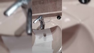 Huge fast cumshot after party