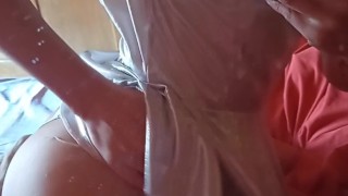 I touch myself in my stepbrother's bed in the morning