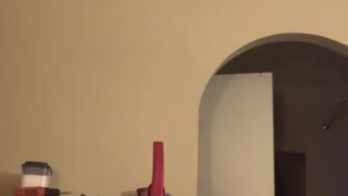 Daddy smacking his dick after a hard day at word