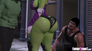 Long dick gangsters save Earth from a transgender alien queen