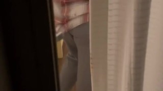 Husband watching hotwife with bull at the beach house 