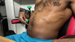 Gaymer inflates his belly between games