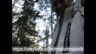 Russian MILF publicly sucked off a stranger in a park in Finland