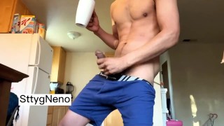 Erection Of A Huge Hairy Cock