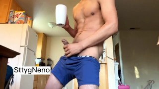 Erection Of A Huge Hairy Cock
