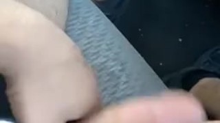 Jerking off in my Uber 