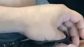 Jerking off in my Uber 