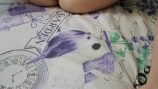 Intense penetration with toy for girl small tits