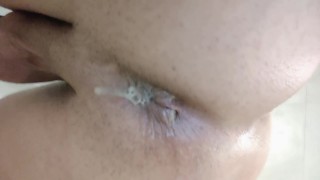Twink cum farts right after bareback