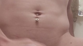 Tattooed twink using lotion to play with my ass and stroke my big cock till I cum 😜😜