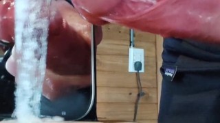 Blonde Masturbation cumshot big cock 