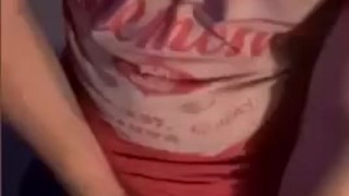 Kitchen fuck and cum on dicks
