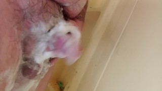 Playing in the shower