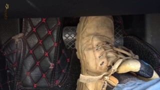 WORN OUT SAFETY BOOTS - PEDAL PUMPER