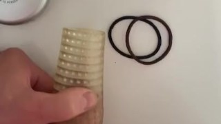 Fucking a toy moaning 