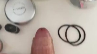 Fucking a toy moaning 