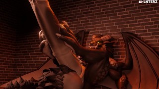 Dragon Hyper Footjob Animation