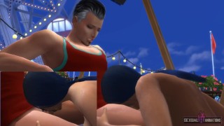 Tinder Date Ends in Public Sex! Good Blowjob - Sexual Hot Animations