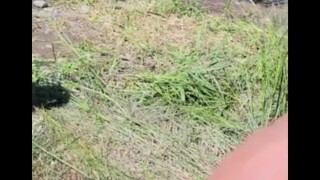 SLOW MOTION johnholmesjunior dripping huge cumload on nude beach in slow motion