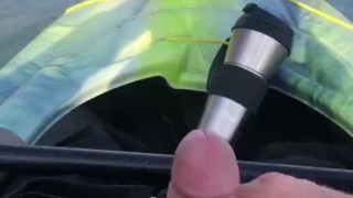 Kayaking Out On The Lake With My Cock Out And Stroking It For Anyone Watching From The Shoreline
